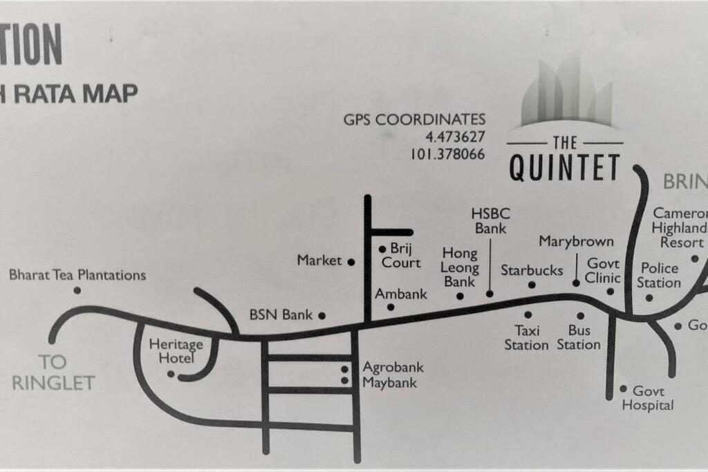 Sunrise Terrace At Quintet Apartment Tanah Rata Exterior photo